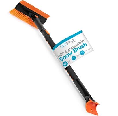 BirdRock Home Snow Moover 60 In. Extendable Snow Brush and Ice Scraper