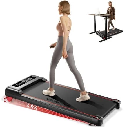 RHYTHM FUN Incline Walking Pad Treadmill Walking Pad with Incline 300 Lbs Under Desk Treadmill with Incline