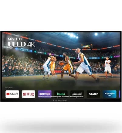 Platinum Series - Full Sun Outdoor TV | MirageVisionTV 55" / Year 1 (Included)