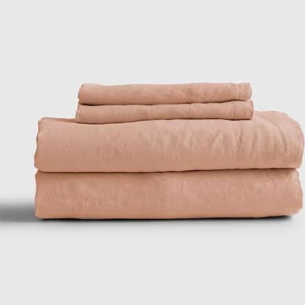 Quince European Linen Fitted Sheet Set