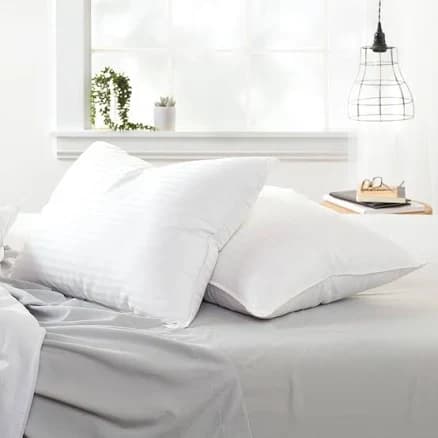 Linens and Hutch Plush Down-Alternative Gel-Fiber Pillow 2-Pack King