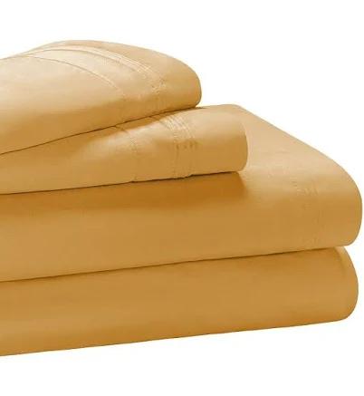 Superior Egyptian Cotton Sheet Set Full Gold