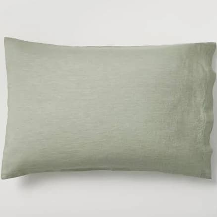 West Elm European Flax Linen Standard Pillowcase Set