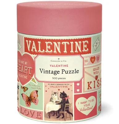 Cavallini & Co. Valentine 500 Piece Puzzle