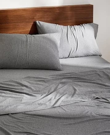 Pure organic cotton jersey sheet 135 GSM Fits mattresses up to 15 in