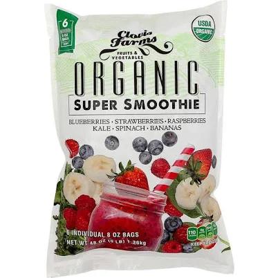 Clovis Farms Organic Super Smoothie Blend Bags (8 oz, 6 ct)