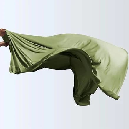 100% Microfiber Jersey Knit Sheet Set with Pillowcases Green Twin