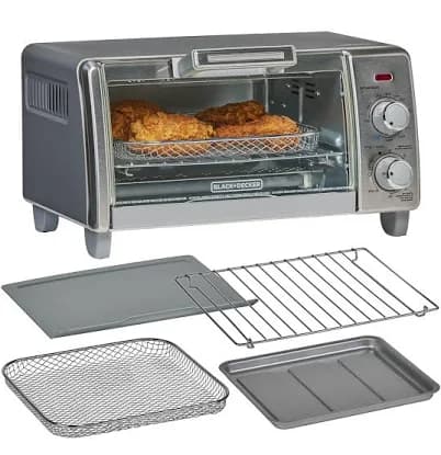BLACK+DECKER 4-Slice Crisp N Bake Air Fry Toaster Oven