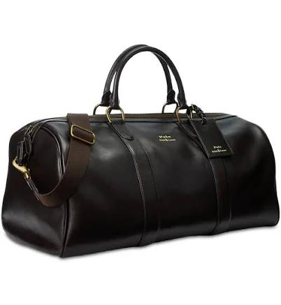 Polo Ralph Lauren Men's Smooth Leather Duffel