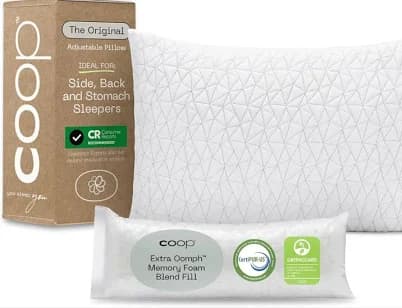 NEW Coop Home Goods Original Loft Pillow Queen Size Bed Pillows