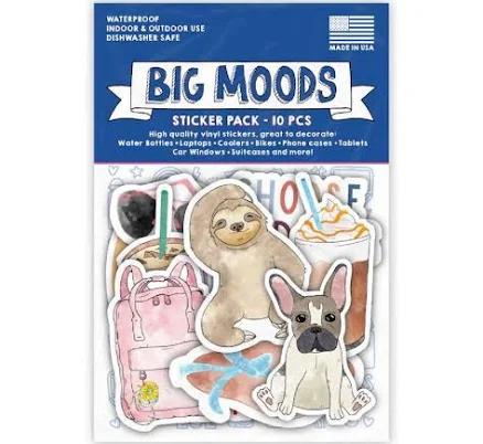 Big Moods Watercolor VSCO Girl Aesthetic Sticker Pack