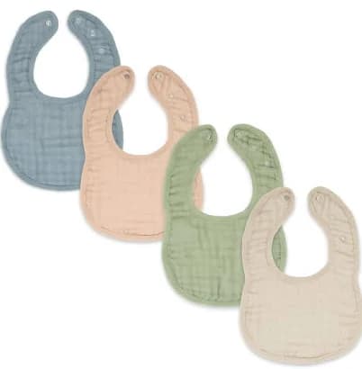 Comfy Cubs Muslin Baby Bibs