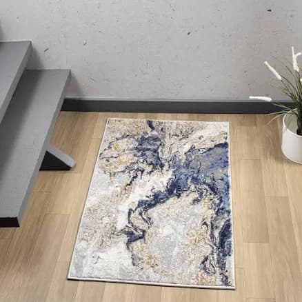 Luxe Weavers Marble Swirl Abstract Area Rug