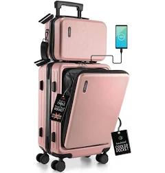 TravelArim 22" Airline Approved Hard-Shell Carry On Luggage