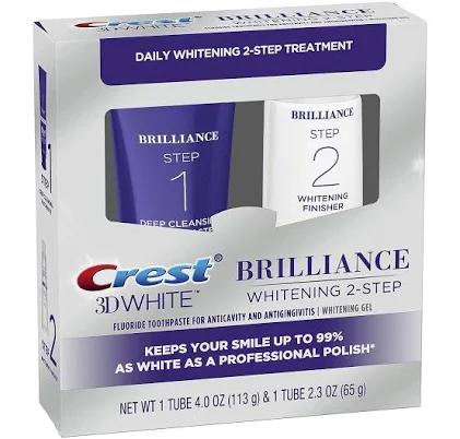 Crest 3D White Brilliance Daily Cleansing Toothpaste and Whitening Gel System