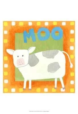 Megan Meagher Moo Giclee Canvas