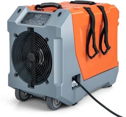 COSTWAY 180 PPD Crawl Space Dehumidifier with Pump, Drain Hose, Auto Defrost, 6,000 Sq. Ft Commercial Dehumidifier for Basement, Warehouse, Job Site