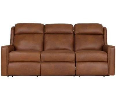 Smith Brothers M101 Collection Genuine Leather Power Reclining Sofa