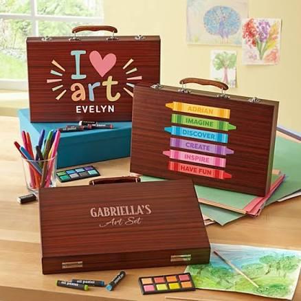 Personalized 80 Piece Kids Art Set