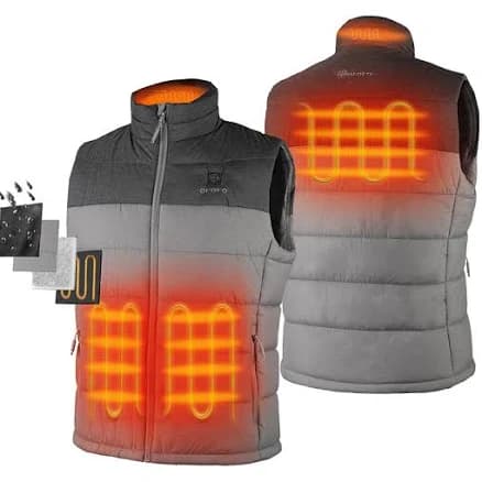 Men's Ororo Lightweight Heated Vest with Battery