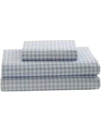 Laurel & Mayfair Gingham 100% Cotton Percale Sheet Set