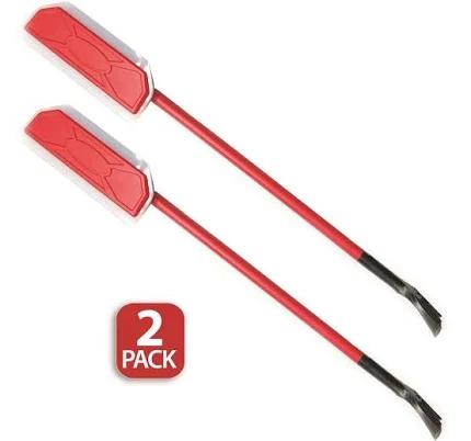 64 in. Extendable Silicone Snow Pusher and Ice Scraper (2-Pack)