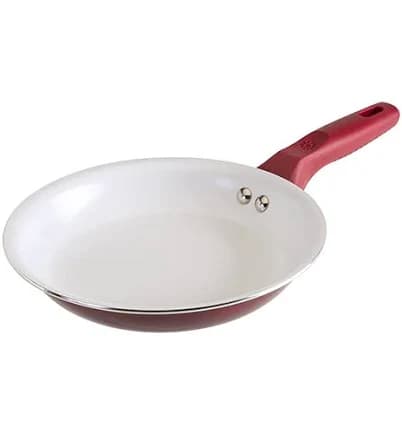 Bliss Ceramic Non-Stick Fry Pan - Ecolution 8 Inch / Candy Apple/White