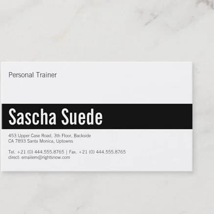 Black luxe Business Card