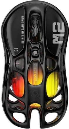 GravaStar Mercury M2 Wireless Gaming Mouse with 26,000 DPI PAW3395DM Sensor -79g Lightweight Hollowed-Out Design -5 Programmable Buttons -5 Dynamic
