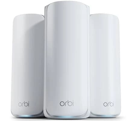 Netgear Orbi 770 Series Tri-Band Wi-Fi System (RBE773) Tri-Band Wi-Fi 7 Mesh Router with Satellite Signal Boosters