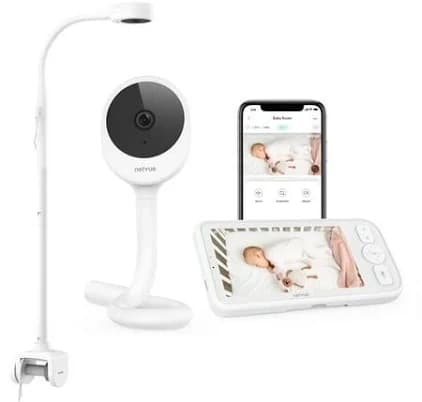 Baby Monitor with Camera and Audio Netvue Peekababy 1080p HD 5" Video Monitors Security Cameras