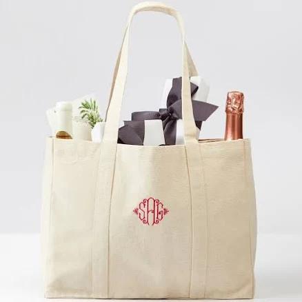 Mark and Graham Personalized Simple Canvas Tote