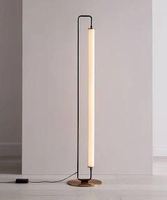 West Elm Linear Floor Lamp Burnished Bronze