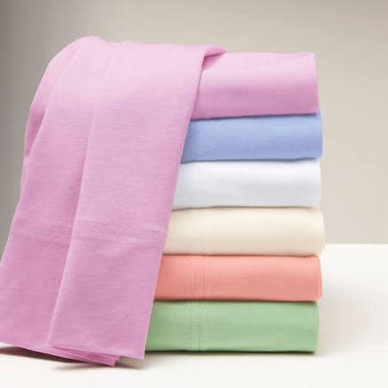 Jersey Cotton Knit Sheets (Full): Cyclamen