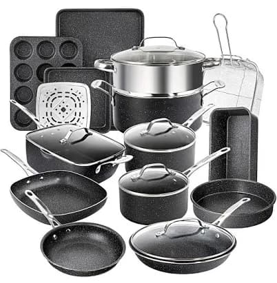 Granitestone 20 Piece Nonstick Cookware and Bakeware Set