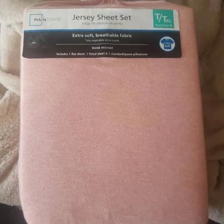 Mainstays Jersey Sheet Set Twin/Twin XL New - New Home | Size: xl