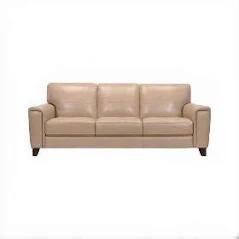 Macy's Brayna 88" Classic Leather Sofa