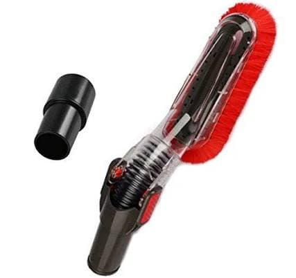 GIBTOOL Flexible Soft Vacuum Dusting Brush and Adapter