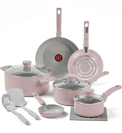 T-fal Refresh Ceramic Non Stick Cookware Set