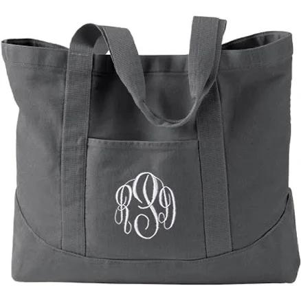 Monogram Tote Bag, Monogrammed Tote Bag, Canvas Tote Bag, Tote Bag, Tote, Personalized Canvas Tote Bag, 5 colors