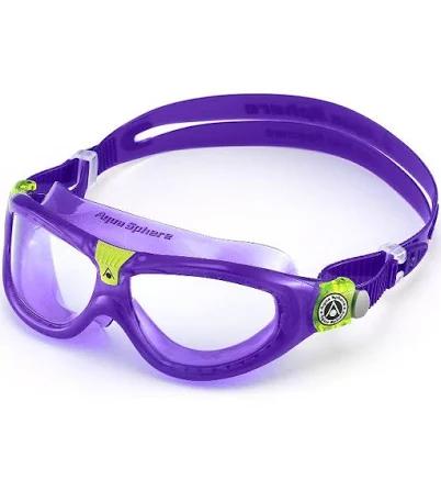 AQUA SPHERE Seal Kid 2 Goggles - Clear Lens - Coral/Aqua