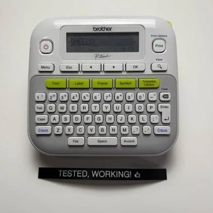 Brother P-touch Pt-d210 Handheld Label Maker Tested Working