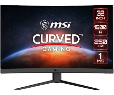 MSI 31.5" FHD Curved 250Hz 1ms FreeSync Gaming Monitor g32c4x