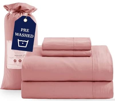 Casa Platino Size Bed Sheets Set Washed Ultra-Soft Microfiber Bed Sheets