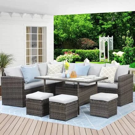 Wisteria Lane 7 Piece Outdoor Patio Furniture Set