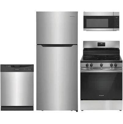 Frigidaire 4 Pc. Top Freezer Kitchen Package