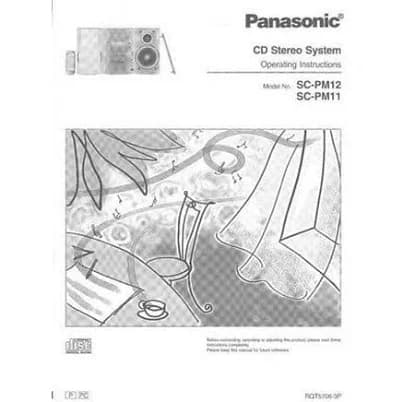 Everyinstructionmanual Panasonic Sa-pm11 Sa-pm12 CD Stereo System Owners Instruction Manual Reprint