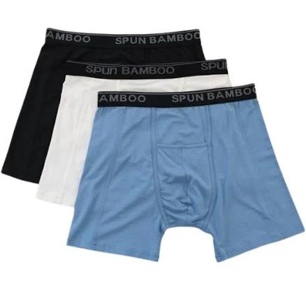 Spun Bamboo Men's 3-Pack Bamboo Viscose Boxer Briefs