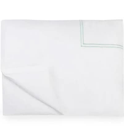 Grande Hotel Collection by Sferra Twin Duvet Cover 68x86 - White/Pink