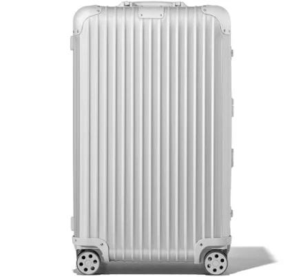 RIMOWA Original Trunk Large Check-In Suitcase in Silver - Aluminum - 28.8x17x14.8